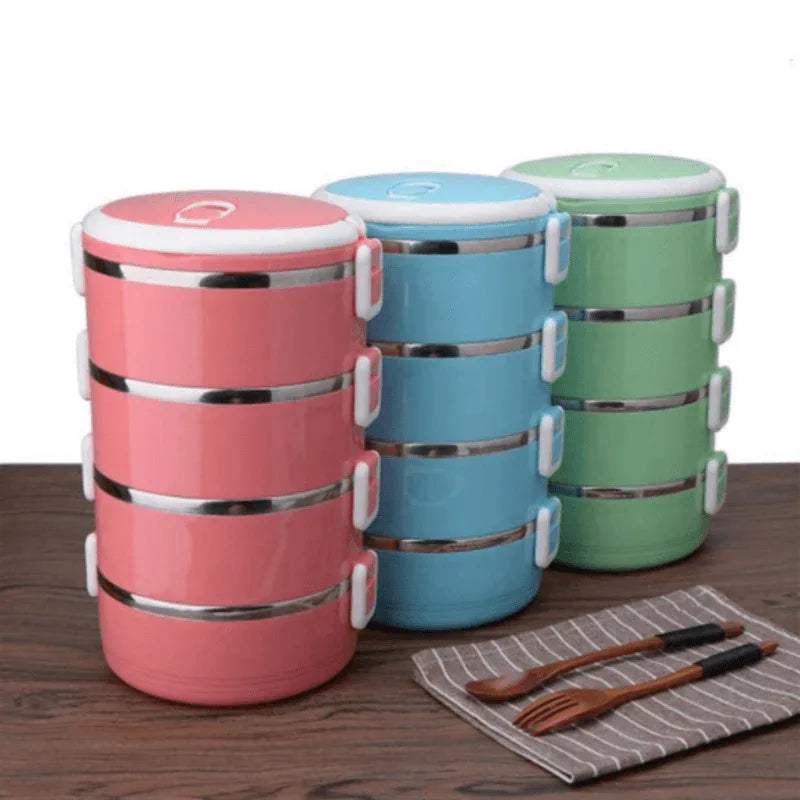 4 layer stainless steel bento lunch box - Prozone