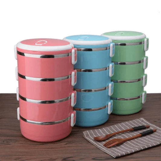 4 layer stainless steel bento lunch box - Prozone
