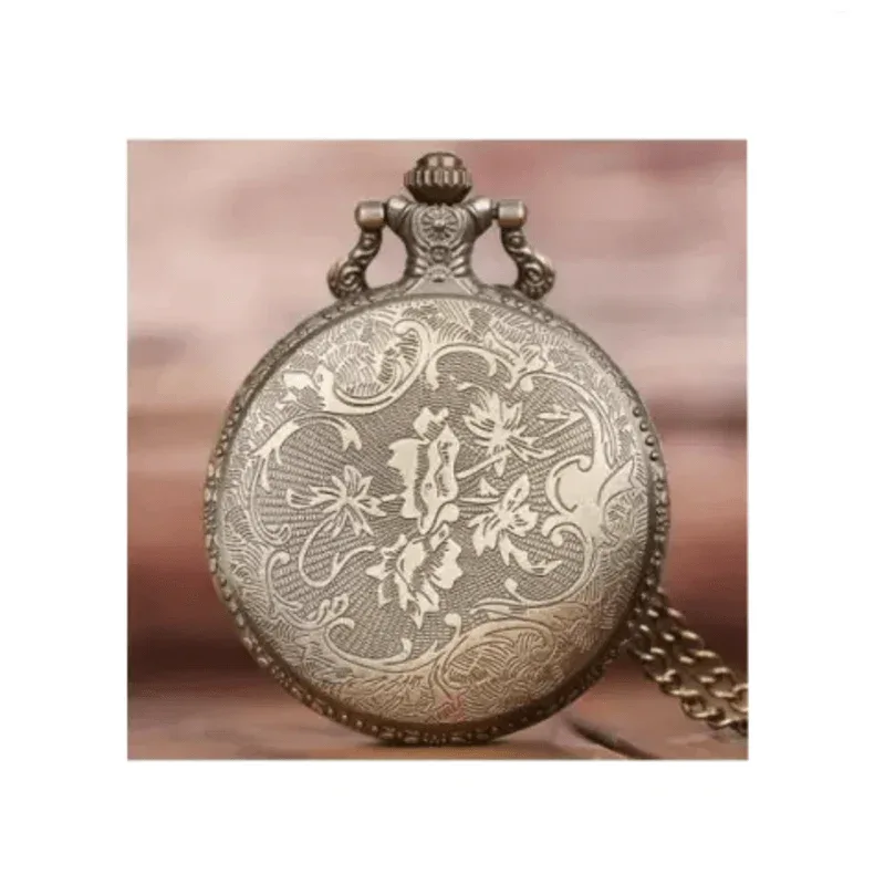 Antique cool floral design pocket watch - Prozone