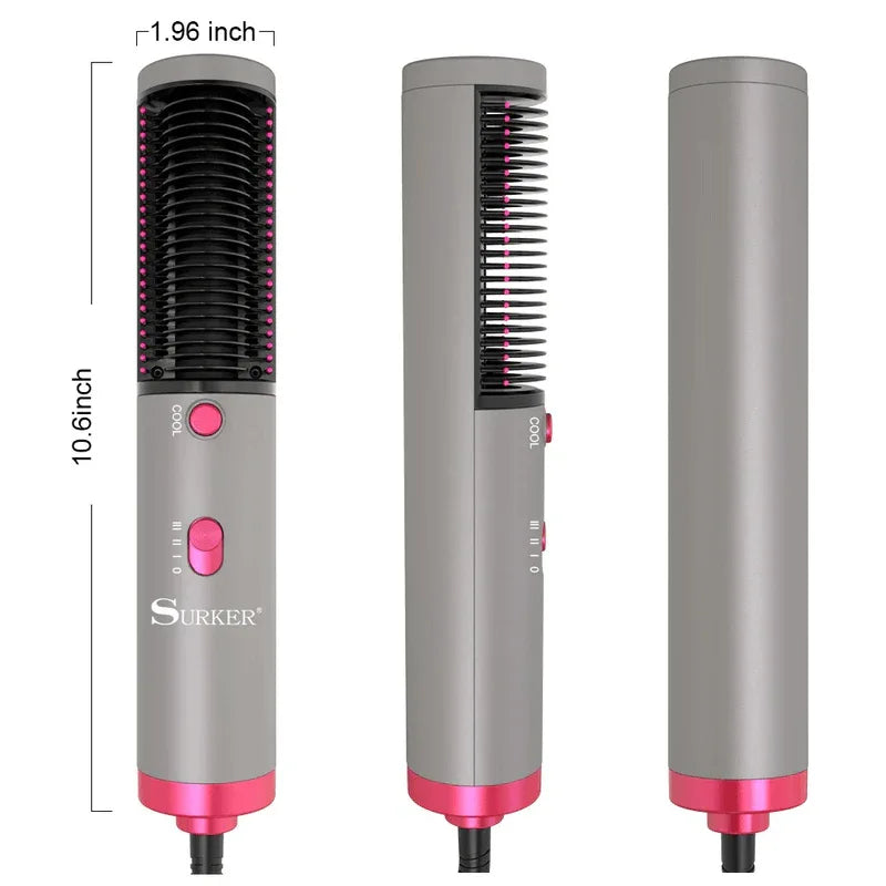 3 in 1 hair straightener with blow dryer and brush - Prozone