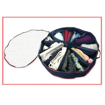 Foldable 12 pair round shoe organizer box - Prozone