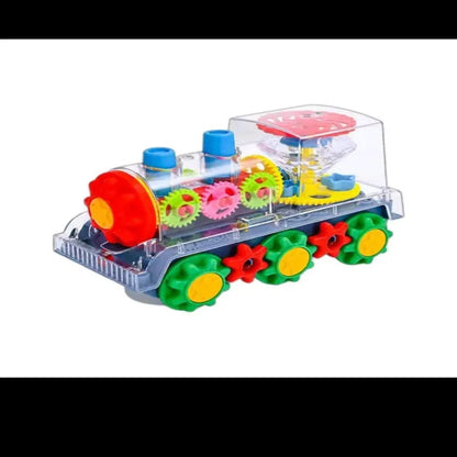 BATTERY OPERATED GEAR TRAIN WITH LIGHT SOUND - Prozone