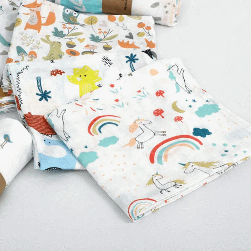 Newborn baby blanket double layer cotton - Prozone