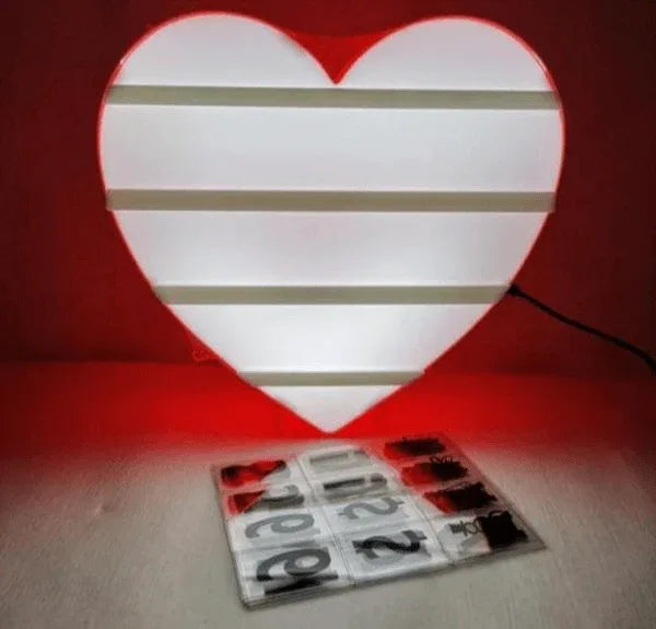Led heart message light box - Prozone