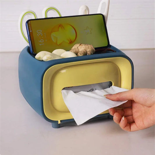 Plastic tissue box cover holder desk storage box container - Prozone