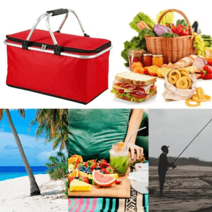 Portable outdoor picnic storage basket 30l - Prozone