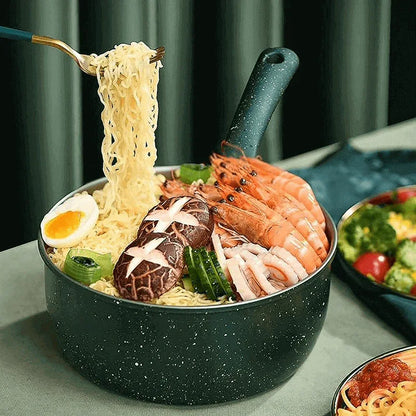 Noodle cooking nonstick pan with lid n drainer - Prozone