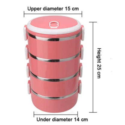 4 layer stainless steel bento lunch box - Prozone