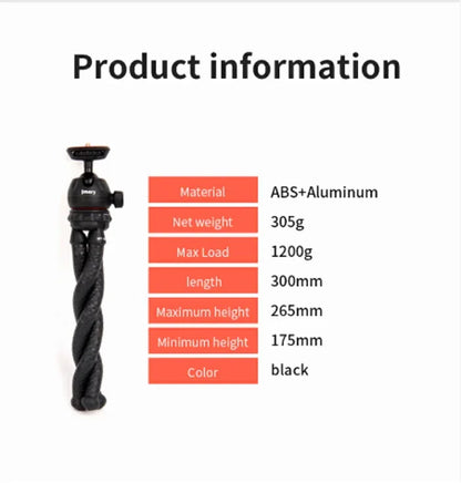 Jmary mt-25 gorilla pod flexible tripod - Prozone