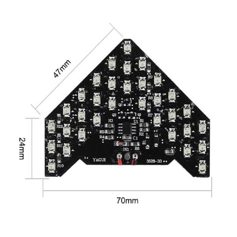 2 pcs car side replicate arrow form 33 smd led light - Prozone