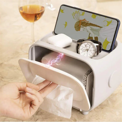 Plastic tissue box cover holder desk storage box container - Prozone