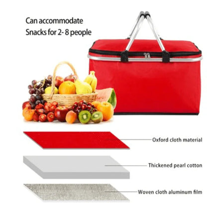Portable outdoor picnic storage basket 30l - Prozone