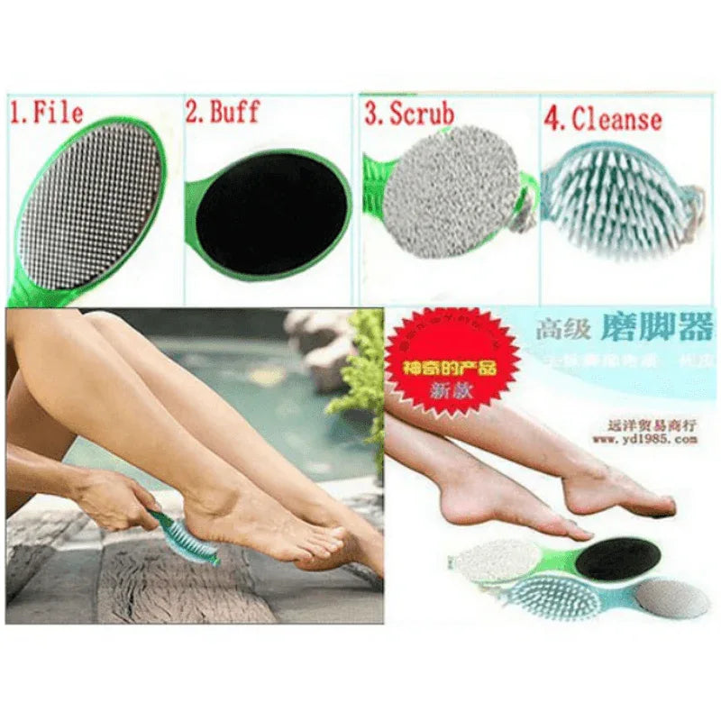 4 in 1 foot scrubbing brush sponge stone - Prozone
