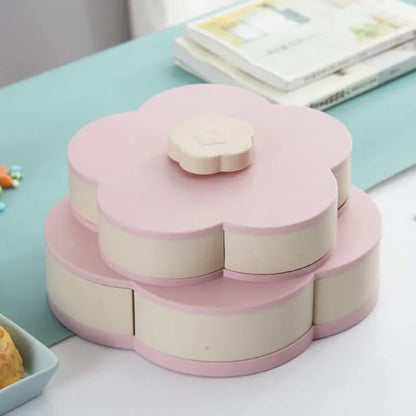 Stylish dry fruit,nimko,nuts storage box..flower shaped - Prozone