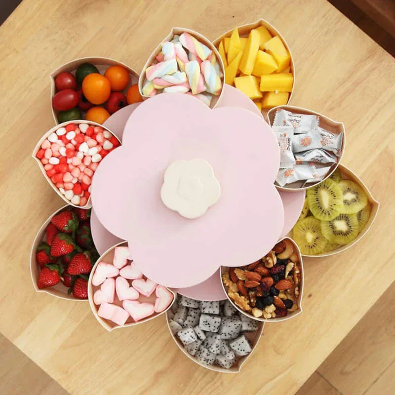 Stylish dry fruit,nimko,nuts storage box..flower shaped - Prozone