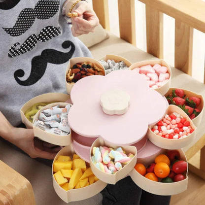 Stylish dry fruit,nimko,nuts storage box..flower shaped - Prozone