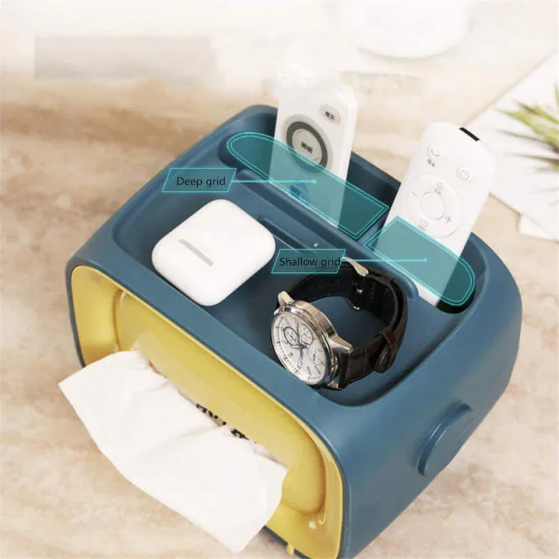 Plastic tissue box cover holder desk storage box container - Prozone