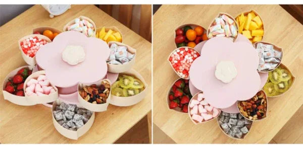 Stylish dry fruit,nimko,nuts storage box..flower shaped - Prozone