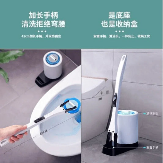 Toilet cleaning brush with rubber pads - Prozone