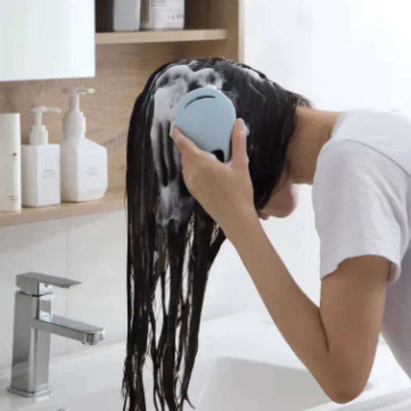 Silicone shampoo shower body hair massager - Prozone
