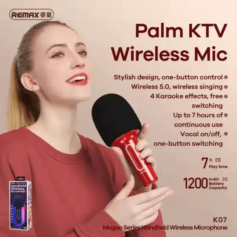 Remax k07 handheld wireless microphone mogoo series - Prozone