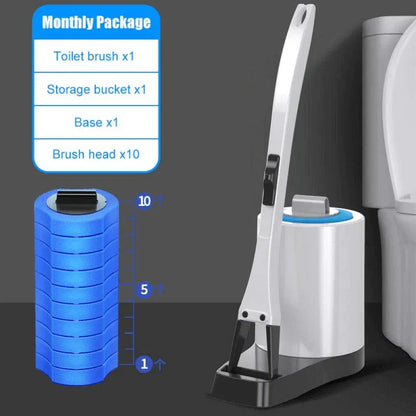 Toilet cleaning brush with rubber pads - Prozone