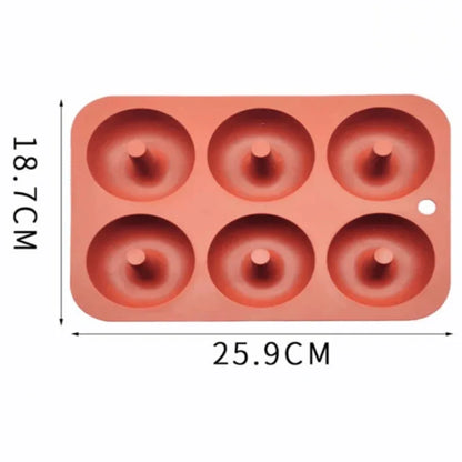 3d silicone 6 donut maker mold - Prozone