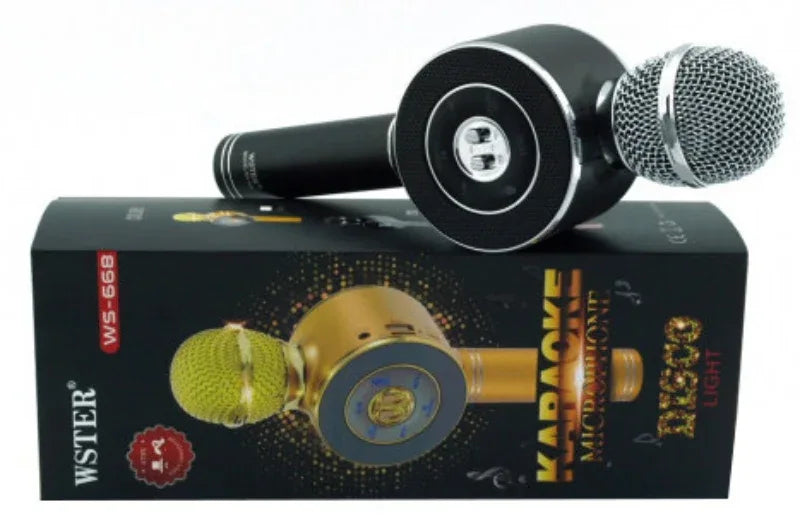 Ws-668 usb speaker player ktv singing microphone bluetooth mic - Prozone