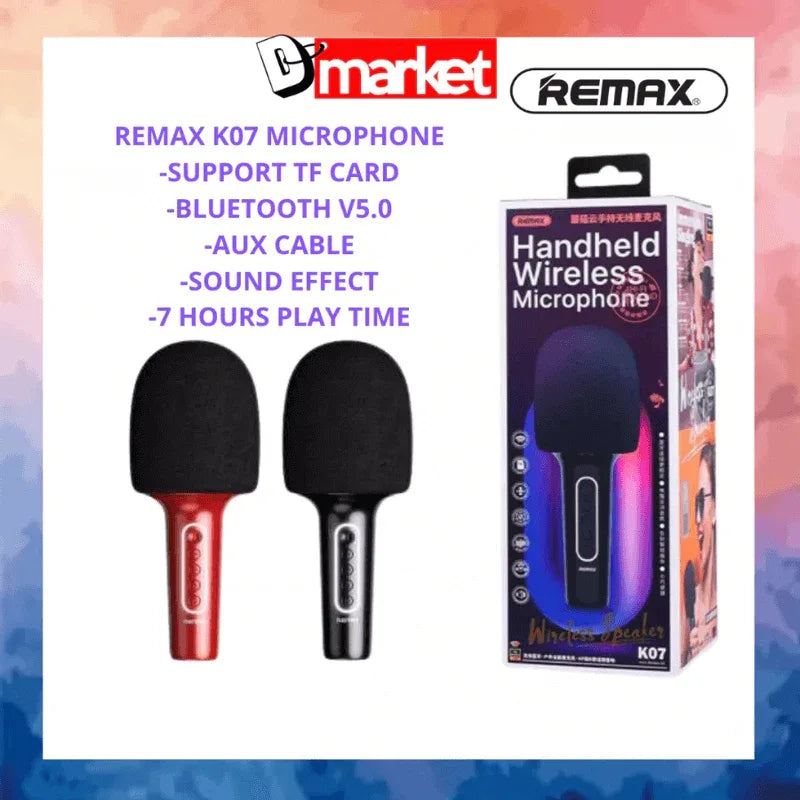 Remax k07 handheld wireless microphone mogoo series - Prozone