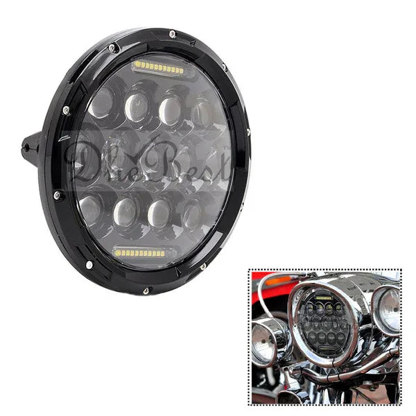 Universal 7 inch 75w 13 led round projector headlight - Prozone