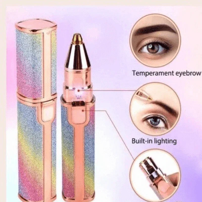 Electric eyebrow trimmer 2 in 1 painless hair shaver - Prozone