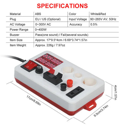 Circuit testing device led power tester - Prozone