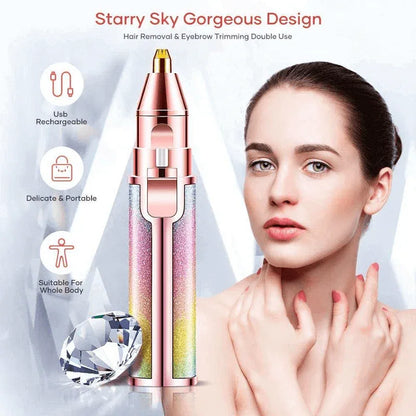 Electric eyebrow trimmer 2 in 1 painless hair shaver - Prozone