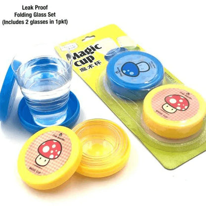2 pcs collapsible magic cup mug glass - Prozone