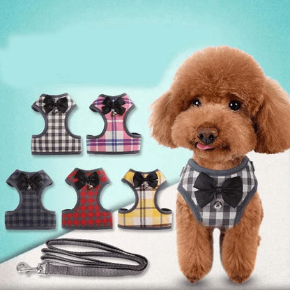 Soft harness + leash reflective vest for dogs - Prozone