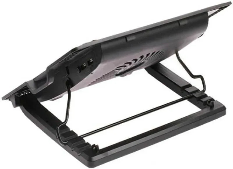 Adjustable ergo stands with powerful cooling fan. - Prozone