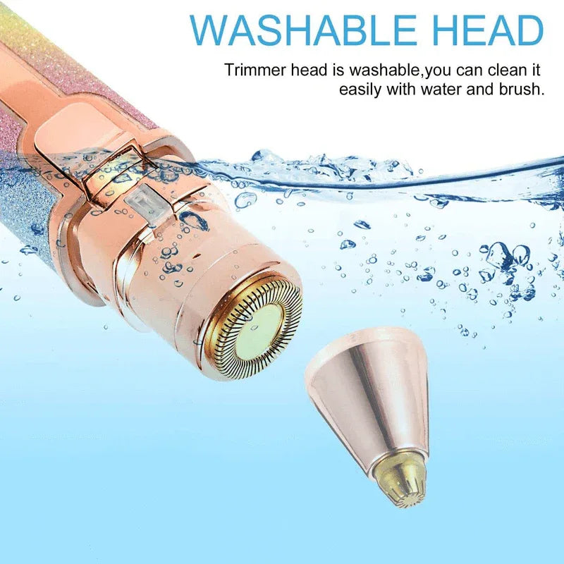 Electric eyebrow trimmer 2 in 1 painless hair shaver - Prozone
