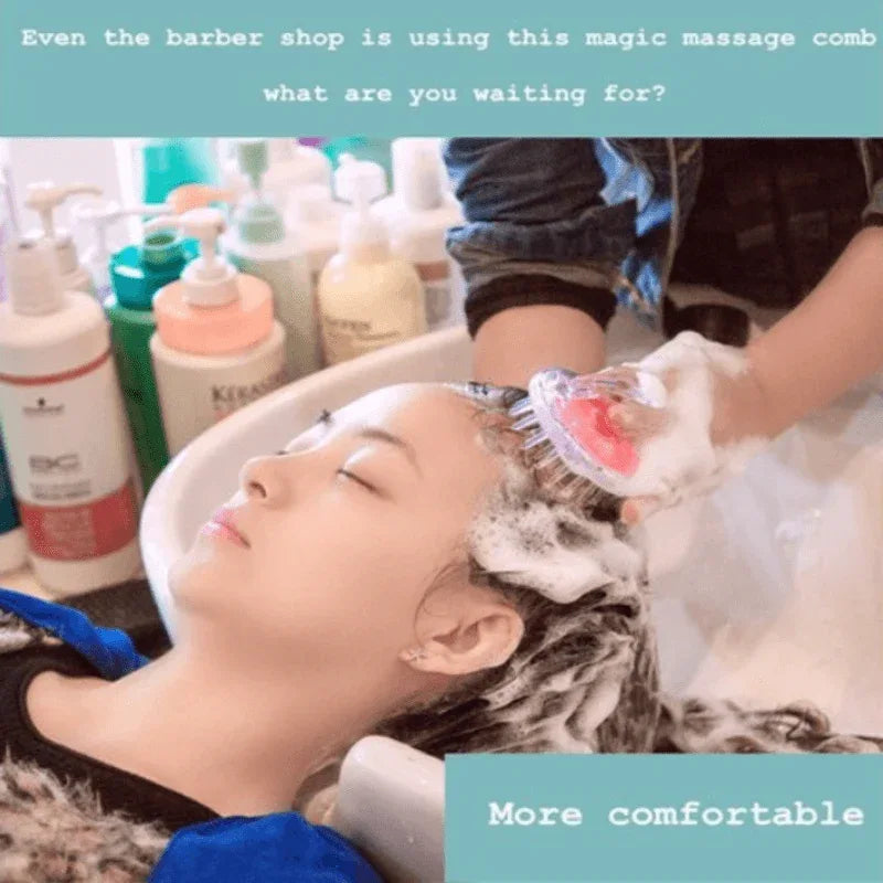 Soft silicone hair brush anti hair loss - Prozone