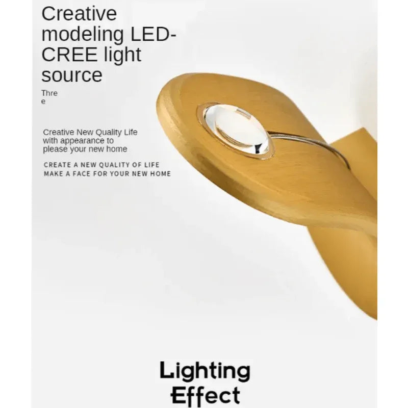 Golden luminaire led wall light - Prozone