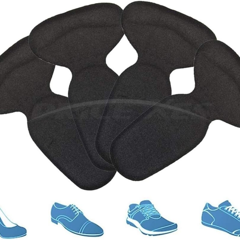 1pair high heels t-shape women insoles for shoes- black