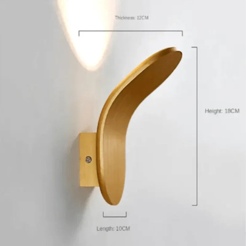 Golden luminaire led wall light - Prozone