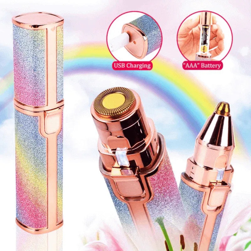 Electric eyebrow trimmer 2 in 1 painless hair shaver - Prozone
