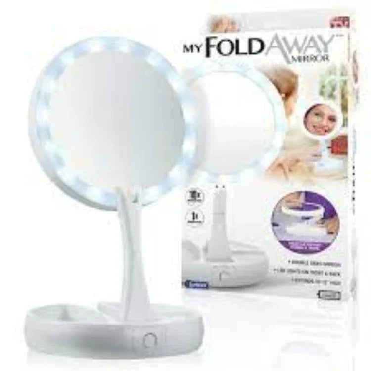 Foldable led lights makeup mirror - Prozone