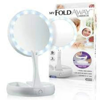 Foldable led lights makeup mirror - Prozone