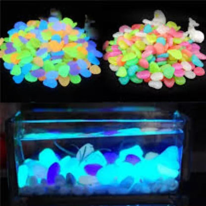 Glow in the dark stones pebbles aquarium - Prozone