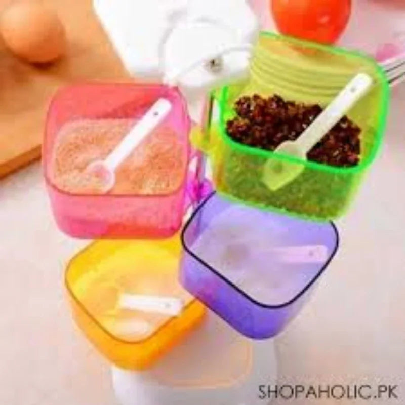 4-layer colorful 360 degree rotating box seasoning rack - Prozone