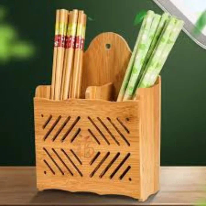 Wooden chopsticks storage holder cage - Prozone