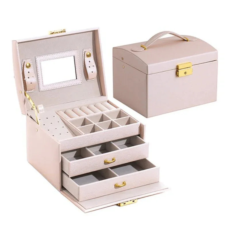 Generic 3 layers leather jewelry box - Prozone