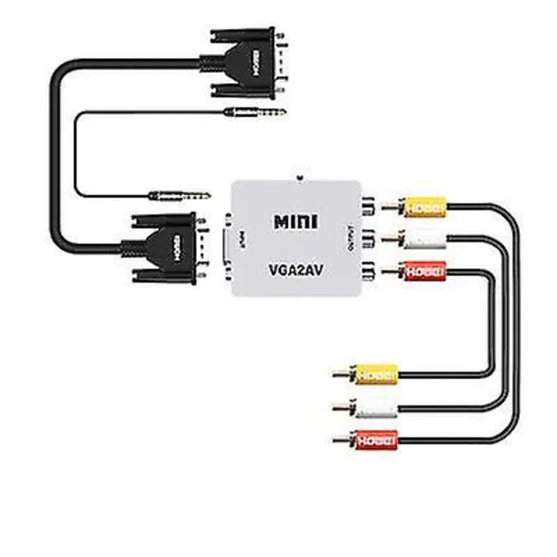 Full hd 1080p vga to av converter plug and play - Prozone
