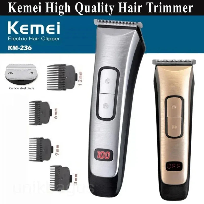 Kemei km-236 professional rechargeable barber hair cutting - Prozone